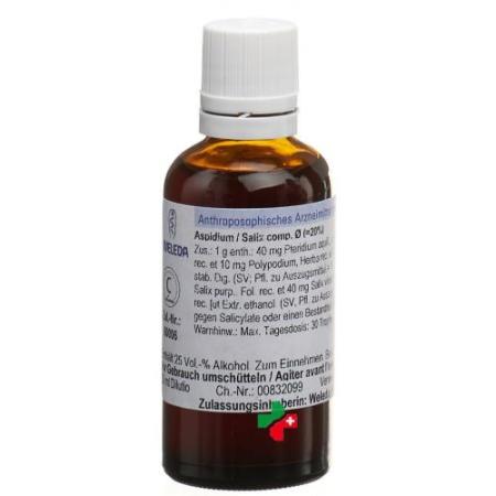Weleda Aspidium/salix Comp Dil 20% 50 ml - PrimeCare Global